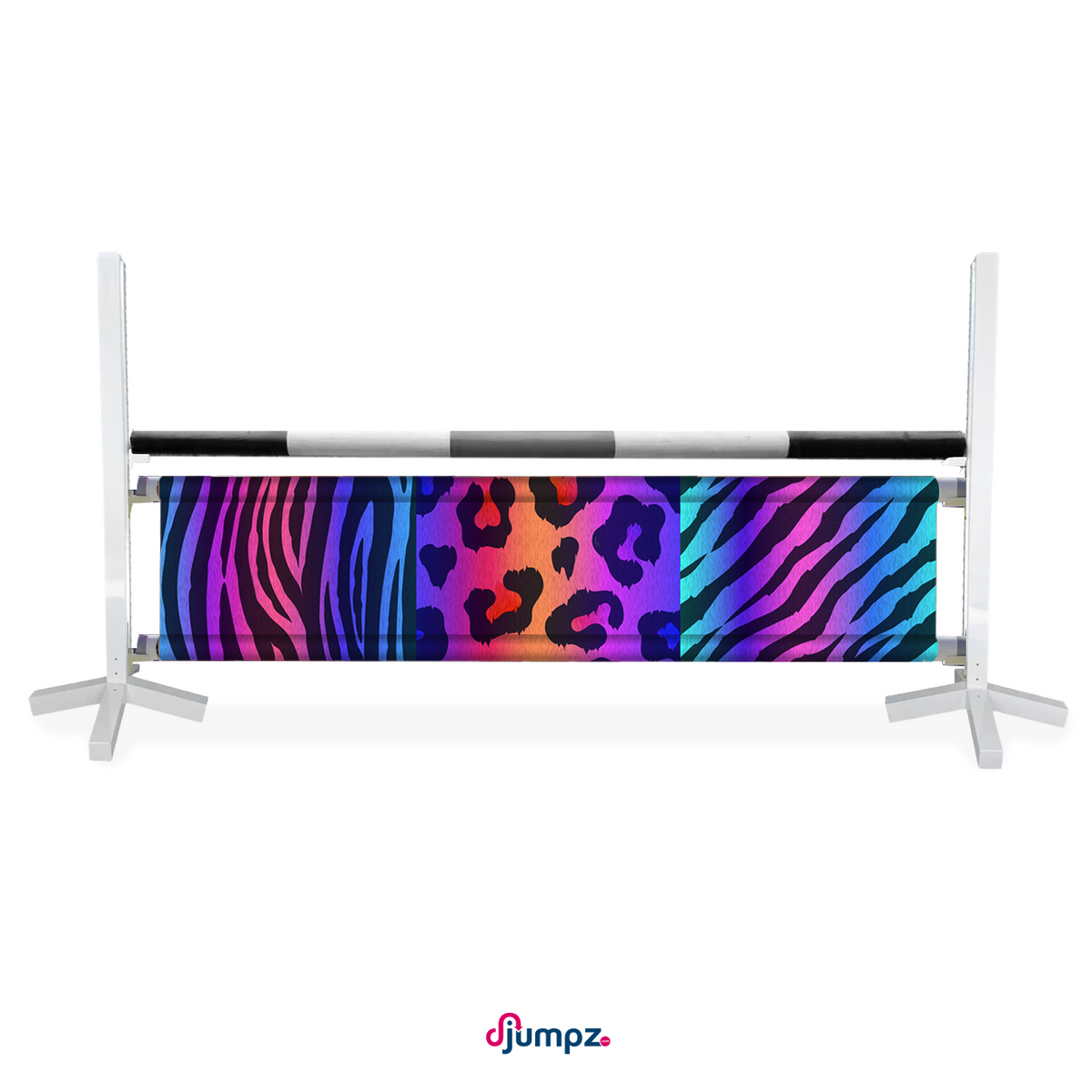 Hindernisbanner Disco Animalprint