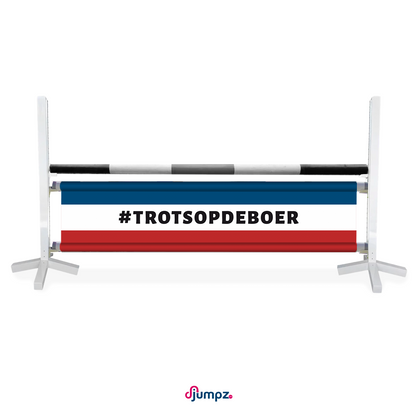 Hindernisdoek #Trotsopdeboer vlag
