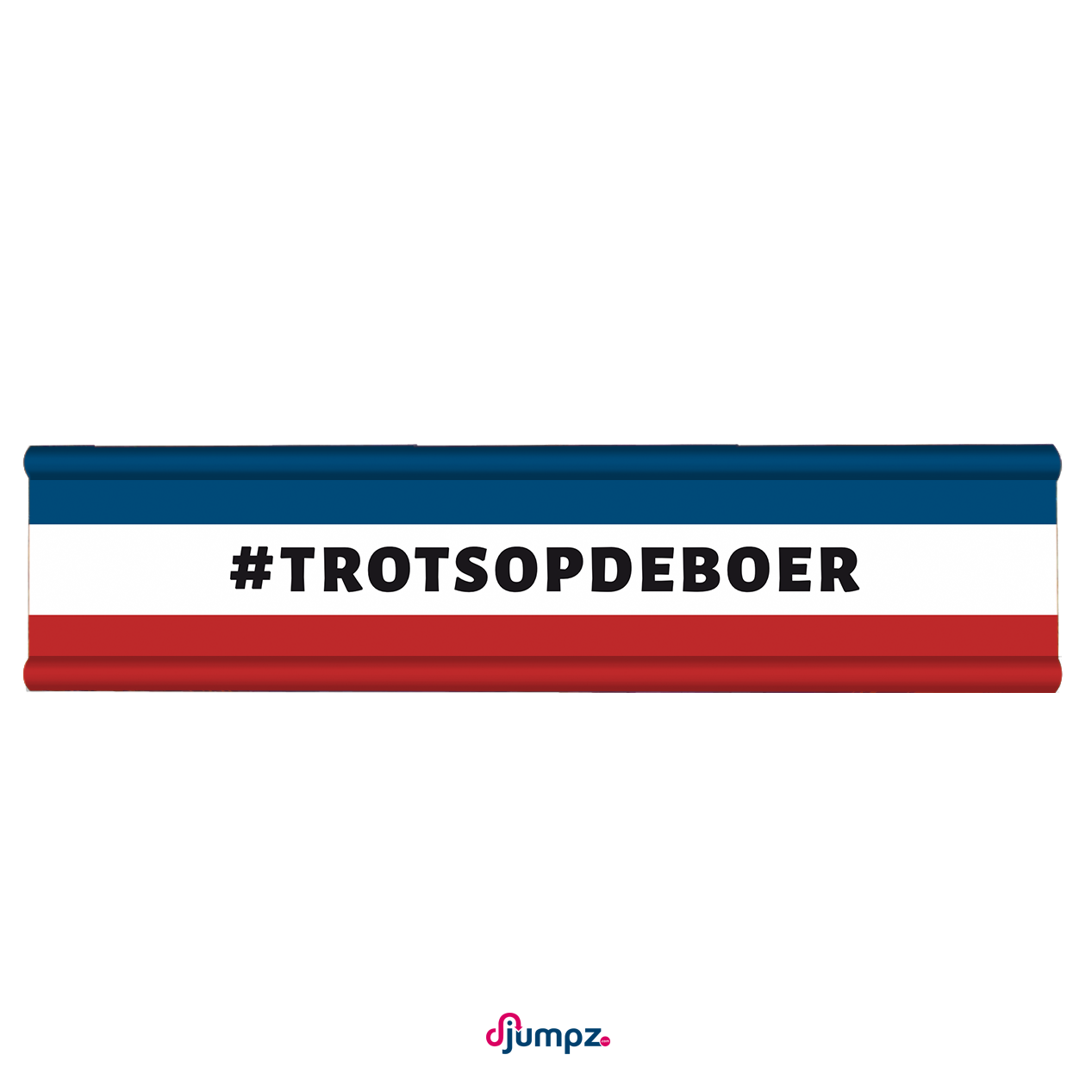 Hindernisdoek #Trotsopdeboer vlag