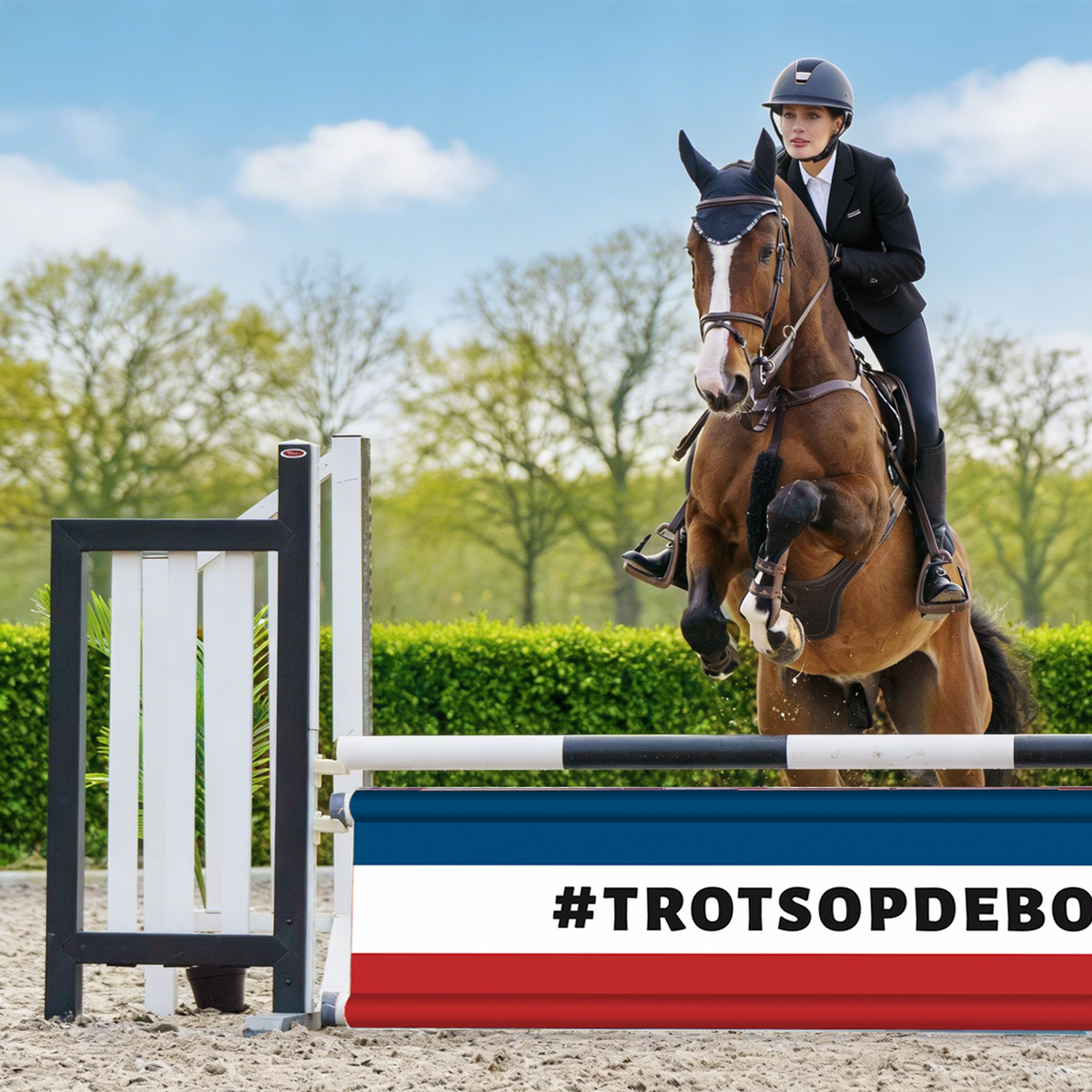 Hindernisbanner Stolz auf den Bauern Flagge