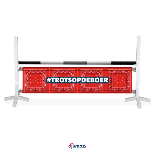Hindernisdoek #Trotsopdeboer zakdoek