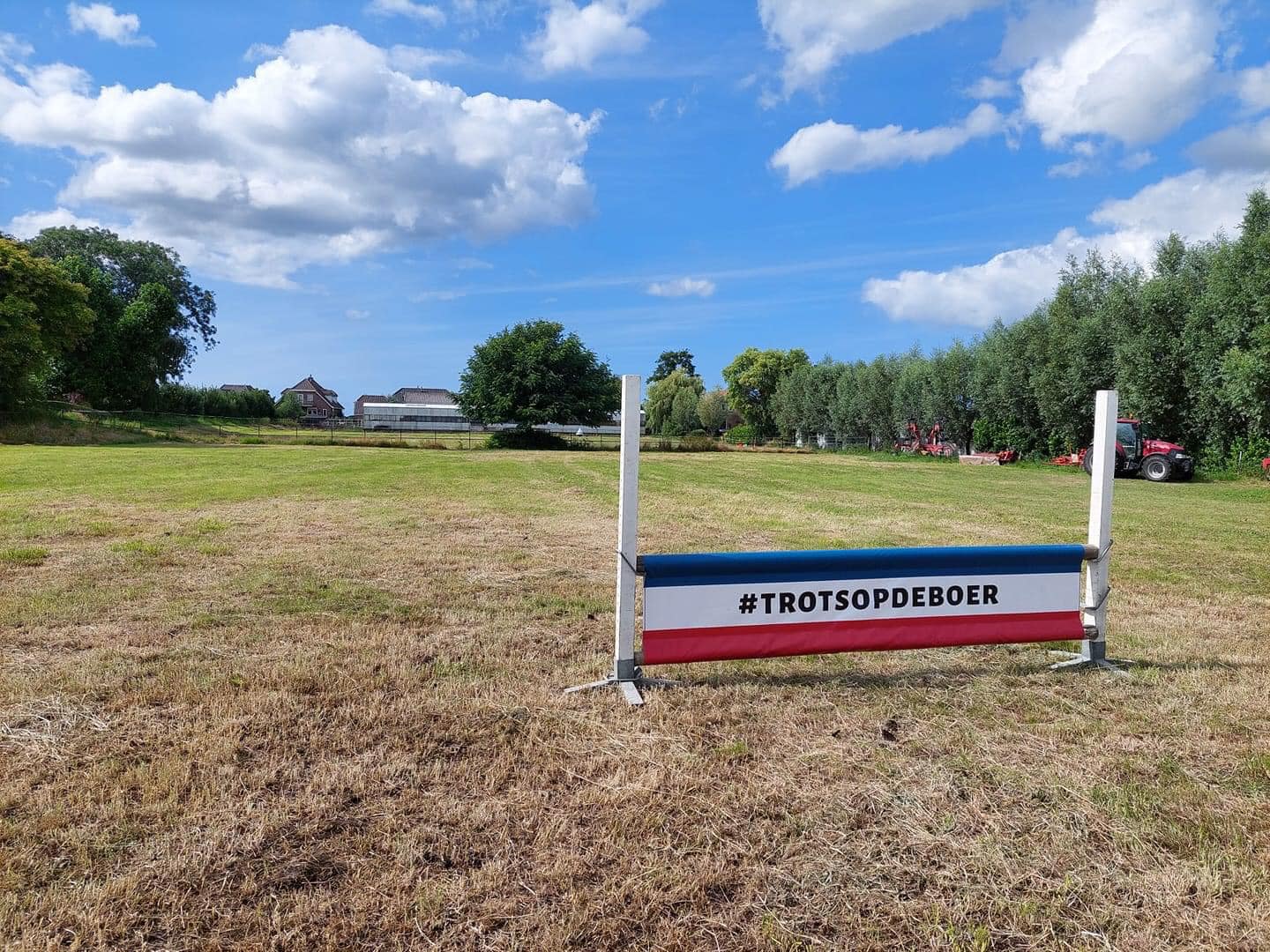Hindernisdoek #Trotsopdeboer vlag